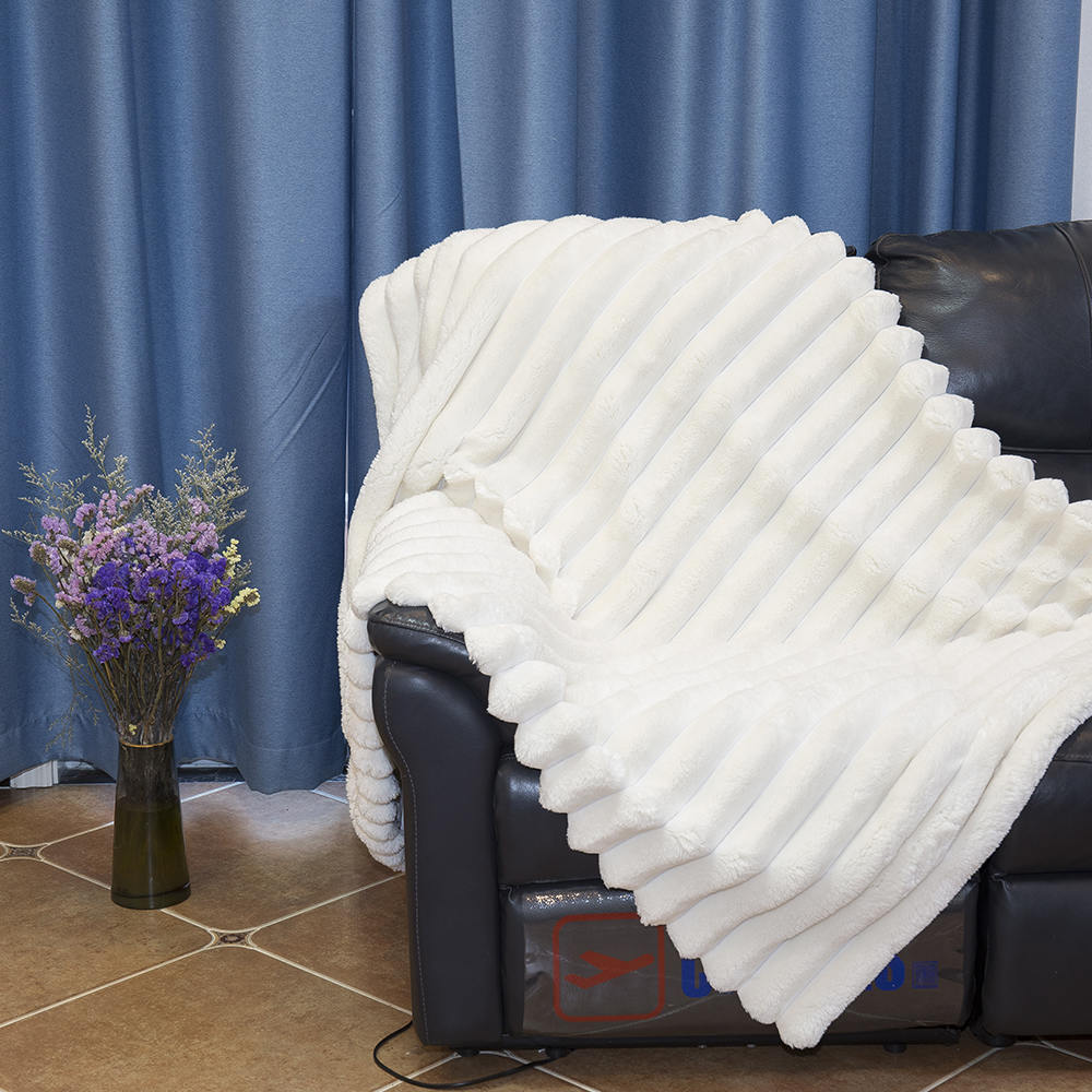 Beauty Stripe Diamond Velvet dubbellager filt